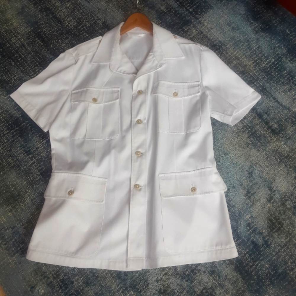 British Royal Navy No 1 BW OFC &  Class 1 Dress Uniform Bush Jacket, IMMACULATE!